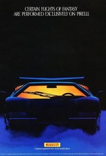 Lamborghini Pirelli vintage ad