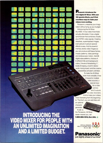 1991 panasonic ave5 video - wj,