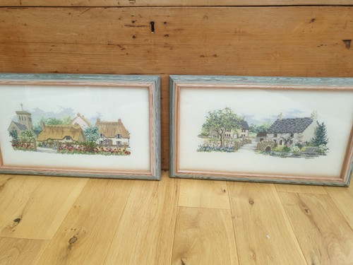 Framed cross stitch - cross-stitch, 2