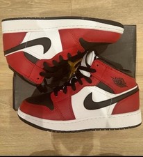 Air Jordan 1 Mid Red and Black