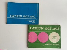 Datsun 160J & 140J 710 Series Owners Manual (Handbook) 1974 Vintage Car Nissan