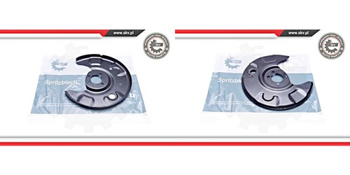 Rear brake disc splash panels - rear,