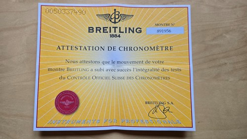 Genuine breitling chronometre - genuine,