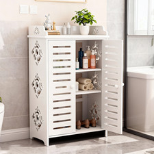 White Double Door Under Sink