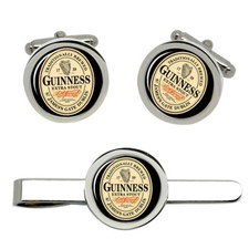 Guinness cufflinks and tie - cufflinks,