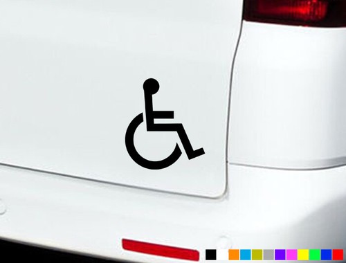 Disabled car stickers decals - disabled,
