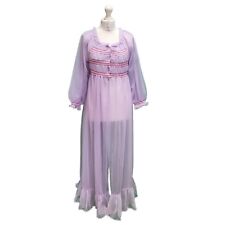 Vintage 1960s Peignoir Nightdress Pale Lilac Sheer Baby Doll Nightie XS  Women's
