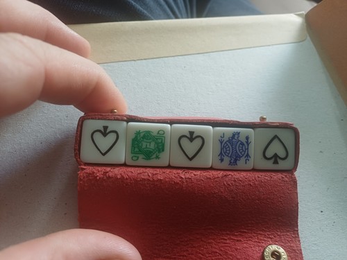 Vintage poker dice - poker, set