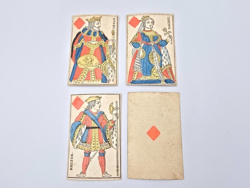 Antique french playing cards - antique,