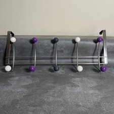 Vintage Atomic Style Metal Coat Hanger. Multi Coloured Terminals. Pre Owned 