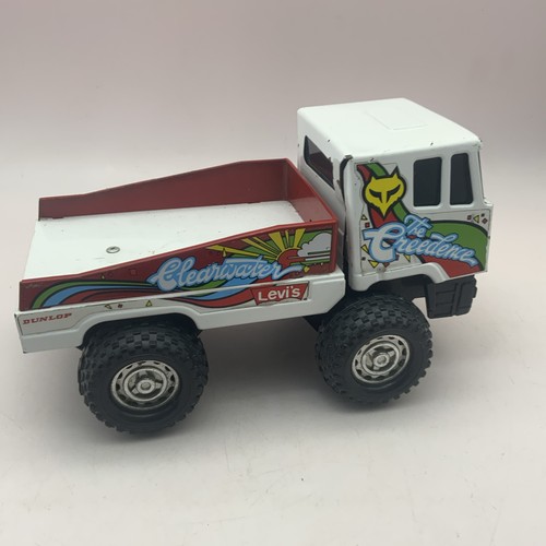 Vintage tin plate toy credence - plate,