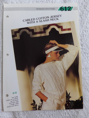 Cabled cotton jersey with - cabled,