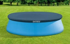 Intex 10ft Fast Set Round Swimming Pool Cover for Above Ground Inflatable Ring