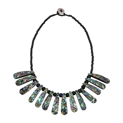 Mosaic abalone shell sticks - shell, on