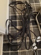 Shires Nylon Roller With Fleece Padding - Black With Long Rein System