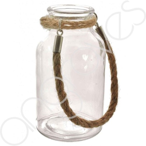 Roped glass vase - roped,