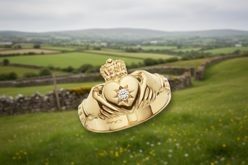 Mens gold claddagh ring - claddagh,