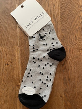 JACK WILLS 'Stowgate Metallic Spot' Christmas SOCK