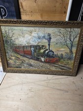 Original Steam Train Painting