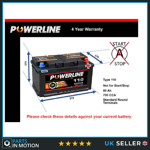 Battery fits jaguar type - x,