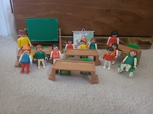 Vintage playmobil school with - vintage,