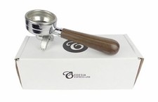 BRASILIA BE Portafilter Coffee Espresso Walnut Handle - 2 Spout, 14g Basket