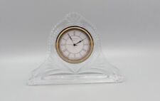 Waterford Crystal Lead Glass Wharton Quartz Mantle Clock - Ireland