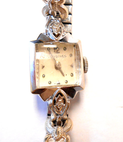 Longines solid 14k white gold - solid,