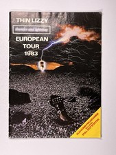 Thin Lizzy Programme Original Thunder And Lightening European Tour 1983