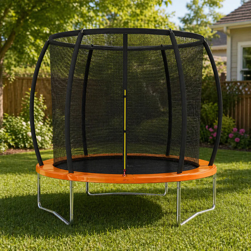 Garden trampoline 6ft 8ft - garden,