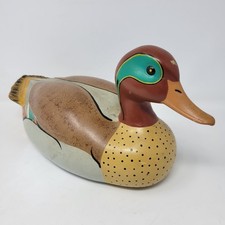 Vintage Green Winged Teal Duck