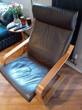 Ikea Poang Chair, Dark Brown