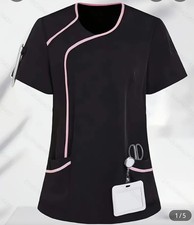 Uniform Women Size M Nurse Beauty Tunic Black