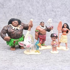 10x moana toys Cake Toppers Figures Kids Birthday Decoration kid heart of tefiti