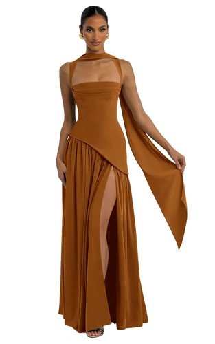 Chiffon bridesmaid dress - chiffon,