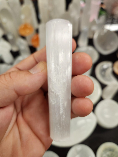 Selenite wand natural - selenite,