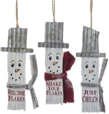 Kurt Adler Wooden Snowman