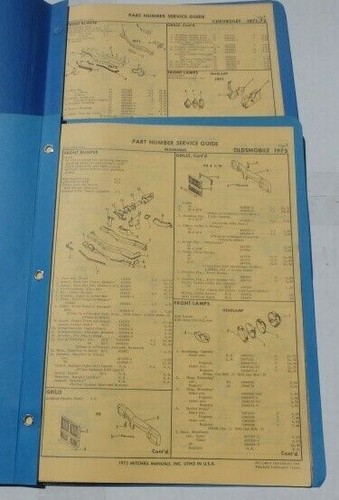 Chevy part numbers book 1964 - part,