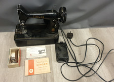 Singer 99k Sewing Machine Electric Vintage Black Untested Spares & Repairs
