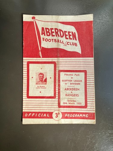 Aberdeen rangers 28th march - aberdeen,