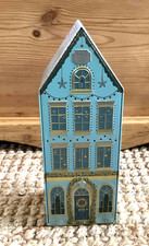 Marks & Spencer Light Up Tall Town House Christmas Festive Biscuit Tin - EMPTY