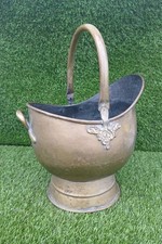 Large Vintage Heavy Brass Coal