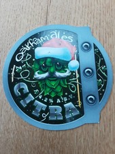Beer pump clip badge, Oakham Ales, Citra,  Christmas Theme