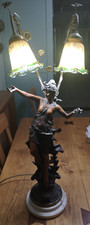 Vintage Lady Lamp Bronze