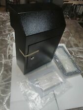 Rear Opening Letter Box Black