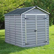 Garden shed plastic grey - garden,