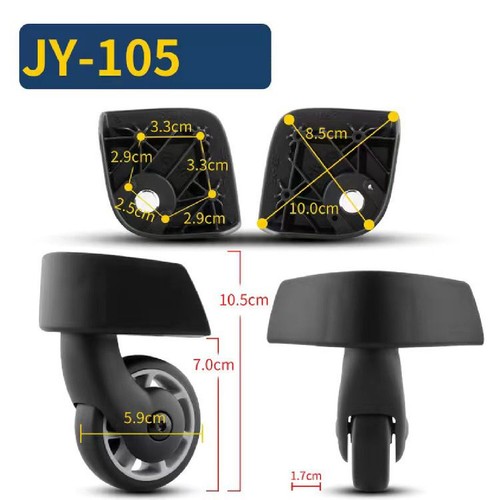 The new luggage wheels are