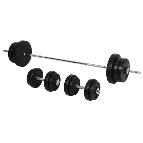 Homcom dumbbell and barbell - homcom,