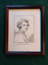 Framed antique engraving of