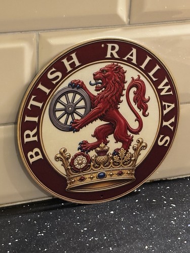 British railways metal - railways, sign